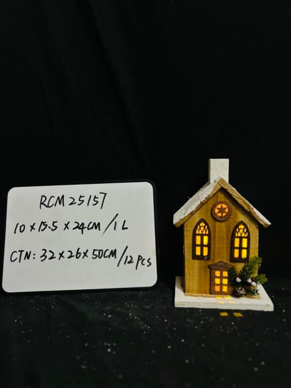 LED Luminous House for Christmas Glowing Adornments