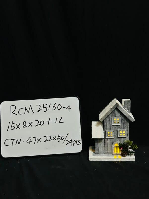 Wooden House Crafts with LED Lights Wooden Glow Cabin Decorations