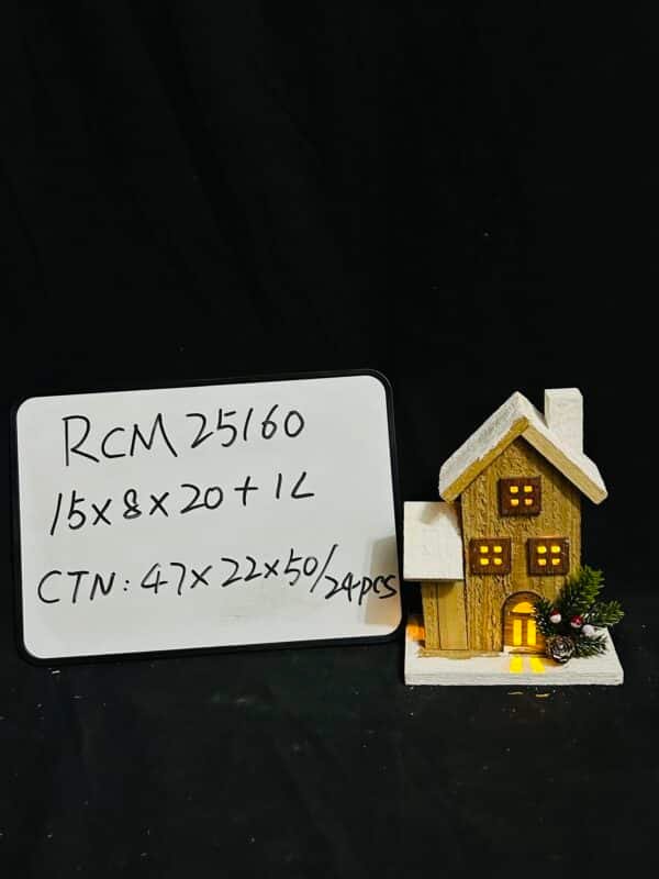 Wooden House Crafts with LED Lights Wooden Glow Cabin Decorations