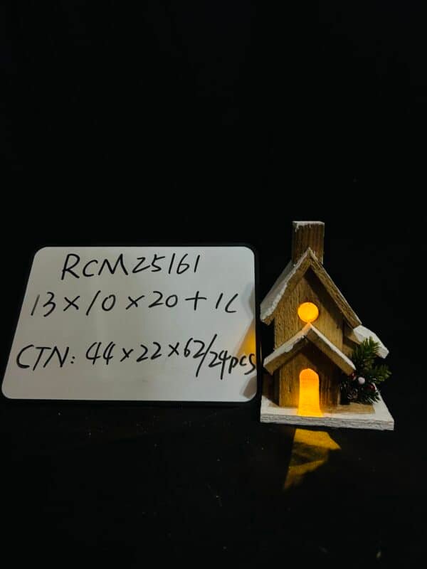 Christmas Wooden Houses Light Up Christmas Wood Village