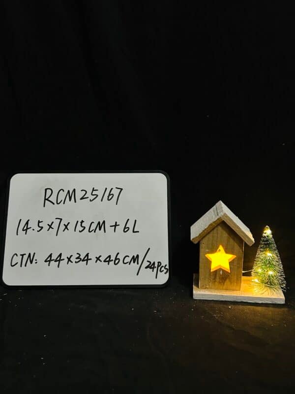 LED L-uminous Houses, Christmas Village House Cabin Crafts Decorations
