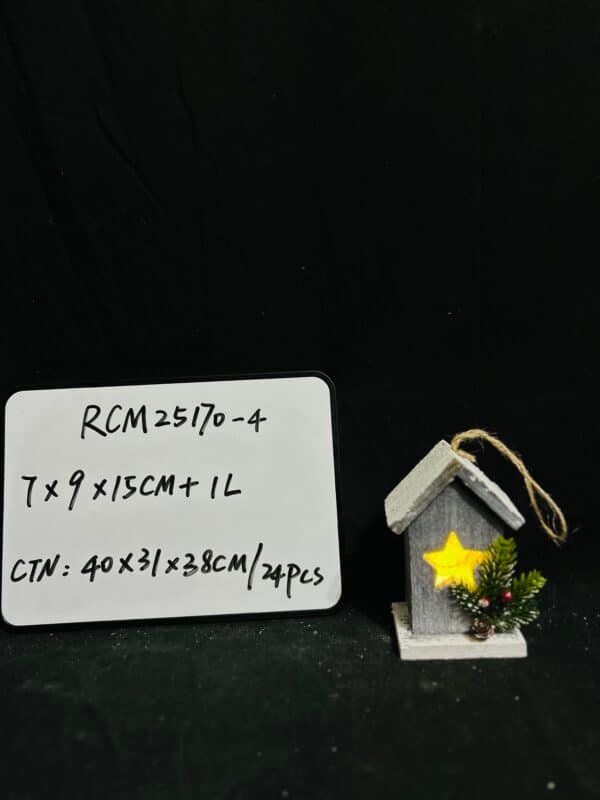 Wooden Hanging Christmas Tree Decorations,Rustic Farmhousefor Winter