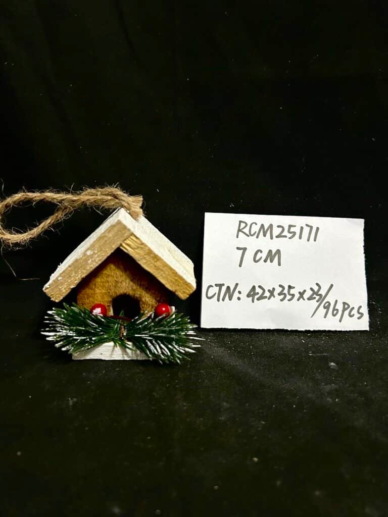 Rustic Christmas Wooden Ornament Set Farmhouse,Wood Ornaments Wood Christmas Tree Decorations