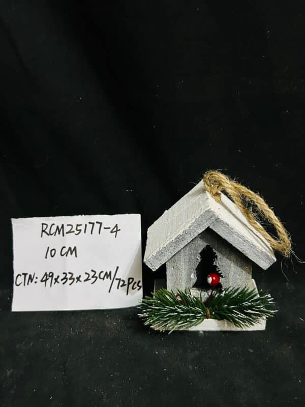 Wooden Christmas Ornaments - Hanging Crafts Decorations for Xmas Tree & Home Decor