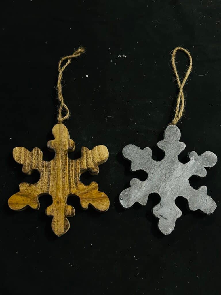 Wooden Christmas Ornaments - Tree Hanging Decorations, Wooden Snowflakes