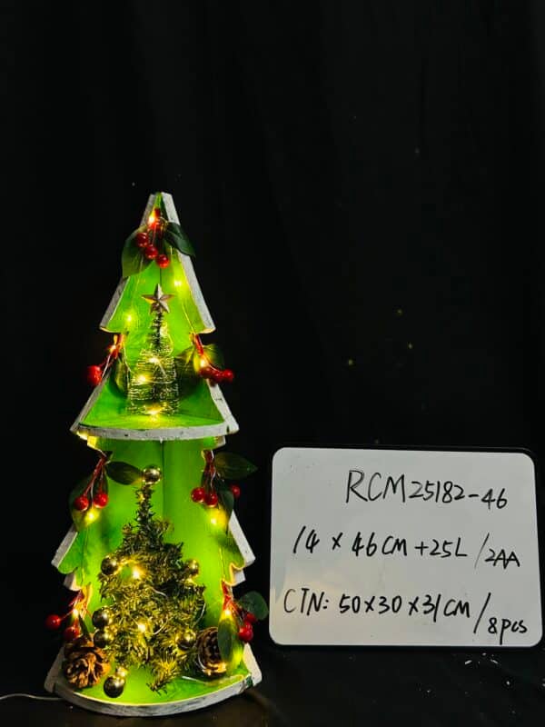 Newest Wooden Christmas Trees Rustic Tabletop Decoration with Christmas LED Farmhouse Wooden Xmas Centerpiece Christmas Tree Sign Centerpieces for Table Home Decor