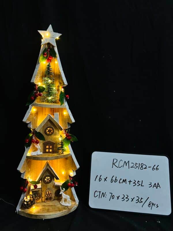 Newest Wooden Christmas Trees Rustic Tabletop Decoration with Christmas LED Farmhouse Wooden Xmas Centerpiece Christmas Tree Sign Centerpieces for Table Home Decor