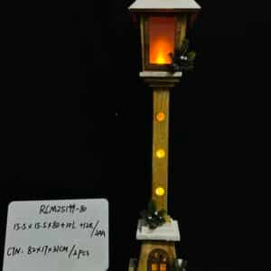 80CM Wooden Street Lamp LED Christmas Light Ornament - Warm White