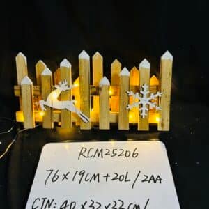 Christmas Wooden Picket Fence Christmas Tree Fence Xmas Garden Fence White Picket Fence Snowflake Flexible Christmas Fence Decorations for Holiday Office Home Wedding Party Decor