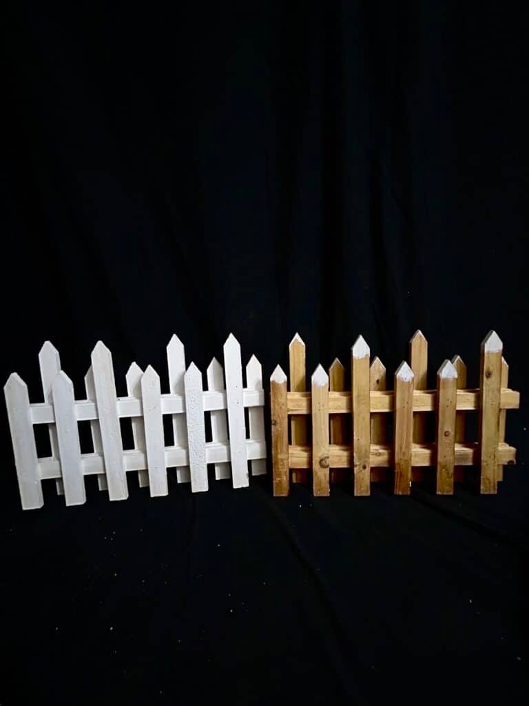 Christmas Tree Fence Decorations Xmas Wooden Picket Fence Xmas Tree Fences Holiday Indoor
