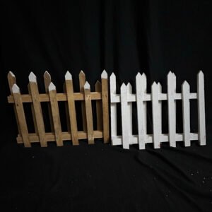 Christmas Tree Fence, Decoractive Wooden Picket Fence Border, Decoration Wooden Picket Fence for Family Garden Christmas Wedding Party Decoration